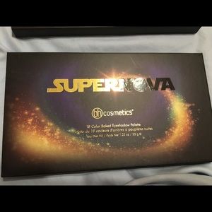 Lightly swatched Bh cosmetics supernova palette
